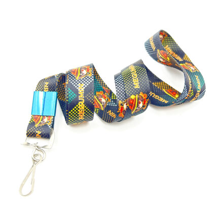 Polyester Custom heat transfer lanyard double side printing logo factory directly price lanyard maker