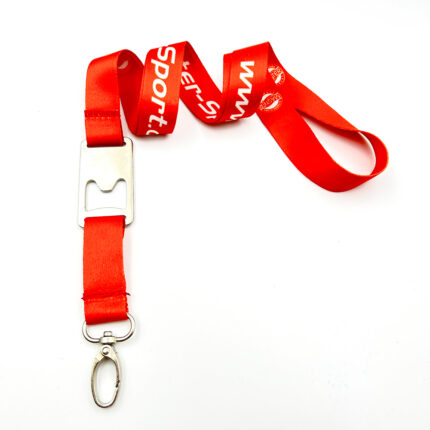 Satin lanyards with bottle opener factory price no middleman free design nylon lanyards silk screen print lanyard