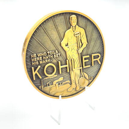 Presidential challenge coin custom design 2 inch side gold plating challenge coin designer