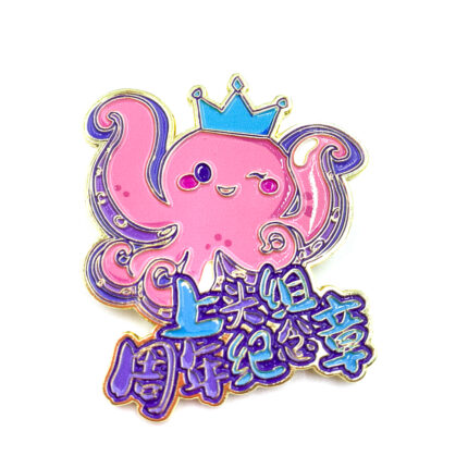 Cut to shape soft enamel pins maker in China with hard enamel custom soft enamel pins no minimum