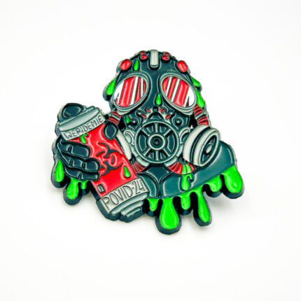 Cut to shape Virus lapel pin with soft enamel dye black plating enamel pin maker