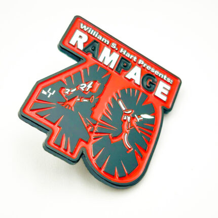 40 year's lapel pin with soft enamel high quality no middleman enamel pin badge with raised logo at back